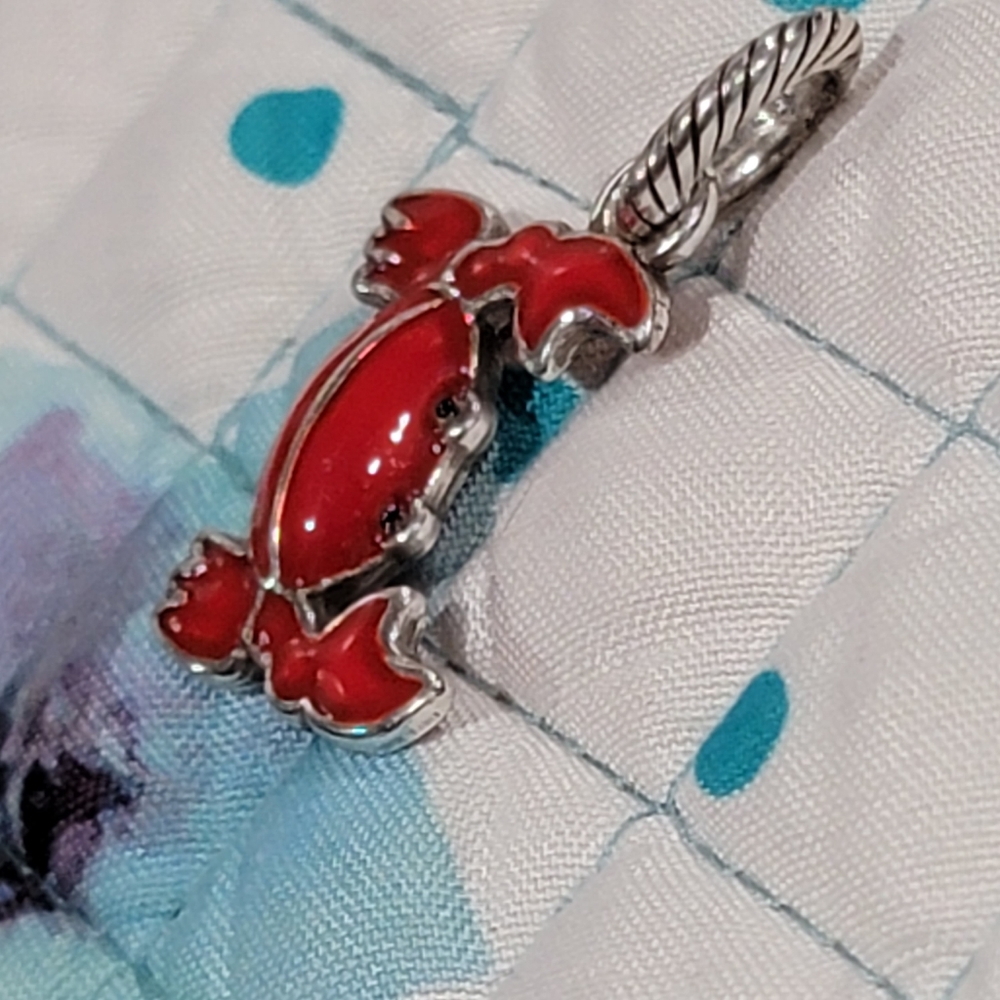 Brighton Red and Silver CRAB CHARM